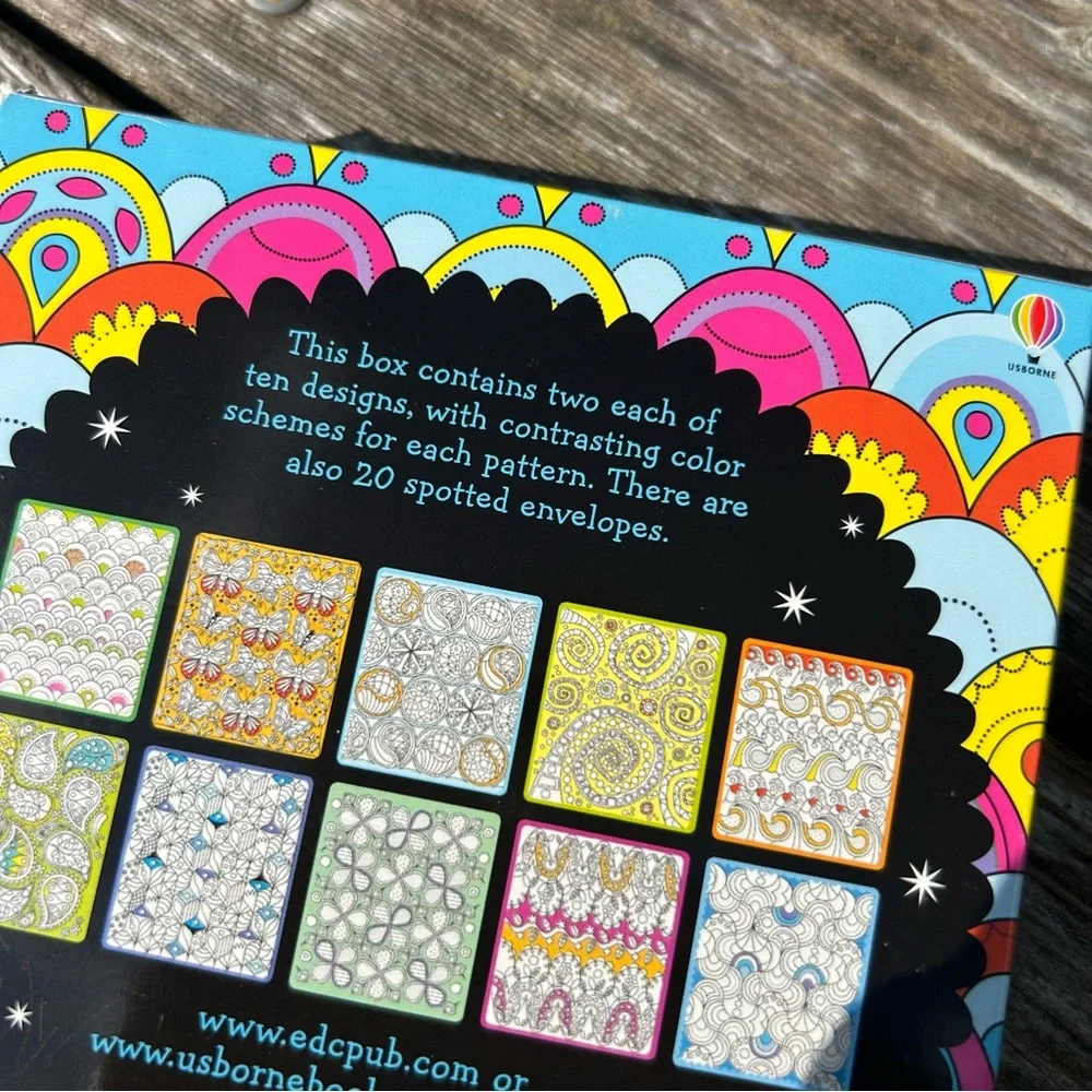 usborne notecards color